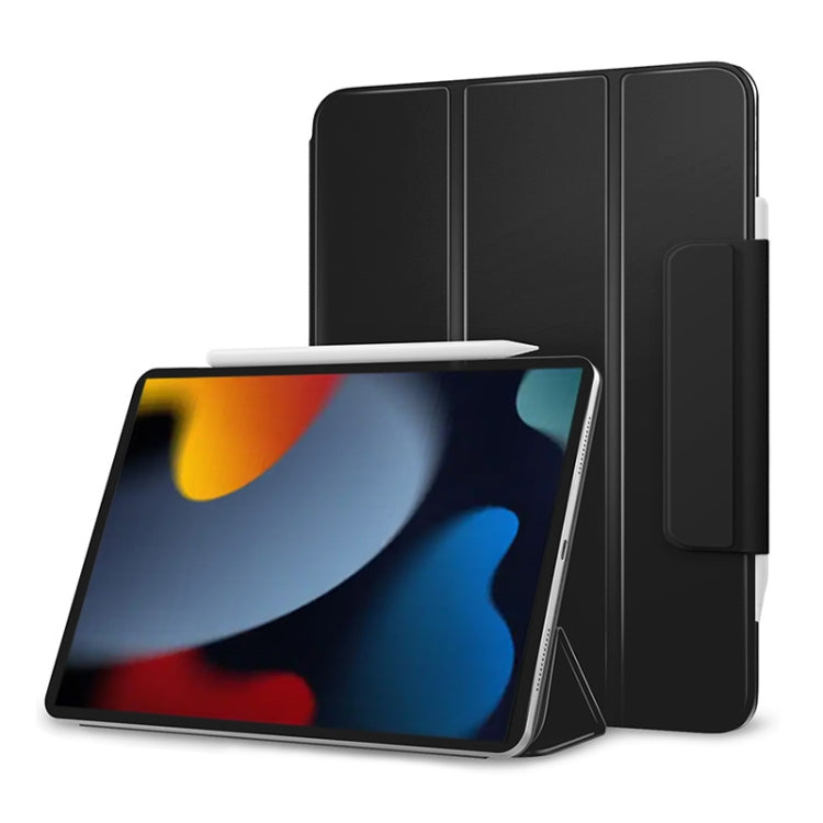 Apple iPad 10th Gen 10.9 2022 3-fold Double-sided Clip Buckle Magnetic Smart Tablet Case Cover (Black)