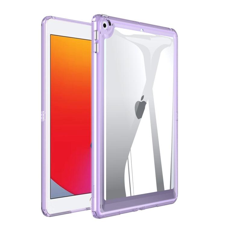 Apple iPad 10.2 2021 / 2020 / 2019 Transparent Acrylic Tablet Case Cover (Light Purple)