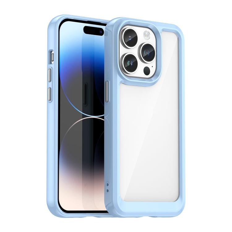 Apple iPhone 15 Pro Max Colorful Series Acrylic + TPU Phone Case (Blue)