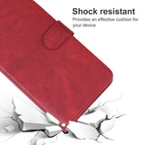 Apple iPhone 15 Pro Leather Phone Case Cover (Red)