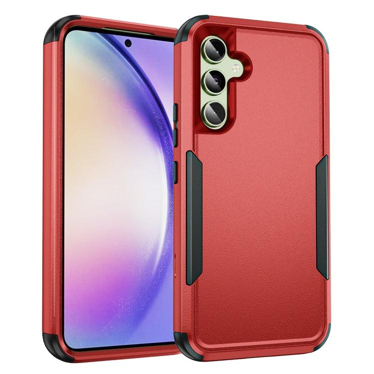 Samsung Galaxy A54 5G TPU + PC Shockproof Protective Phone Case Cover (Red + Black)