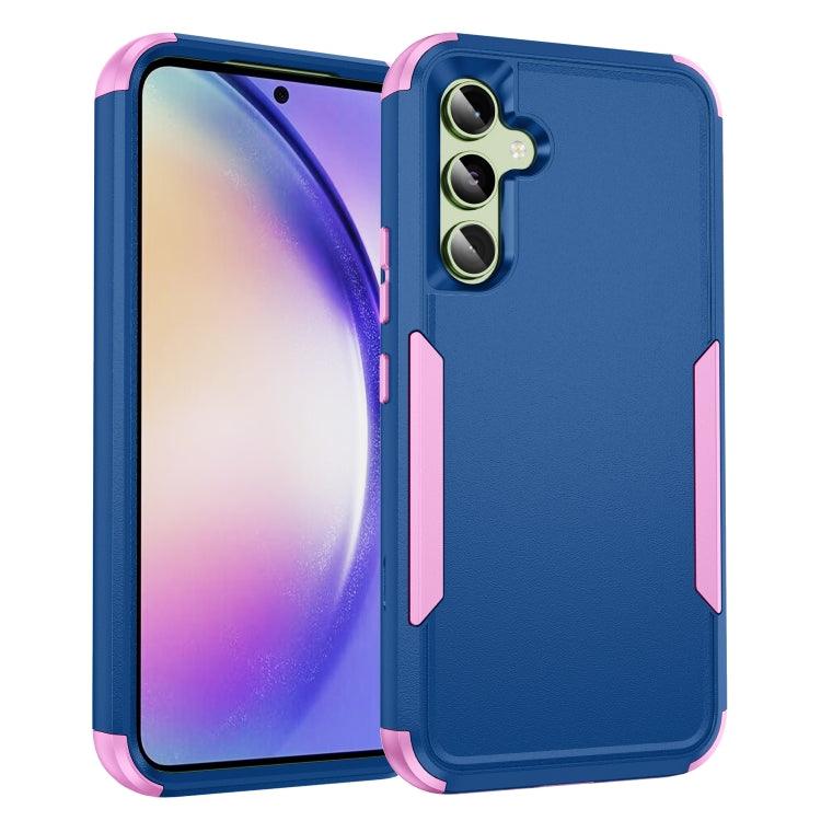 Samsung Galaxy A54 5G TPU + PC Shockproof Protective Phone Case Cover (Royal Blue + Pink)