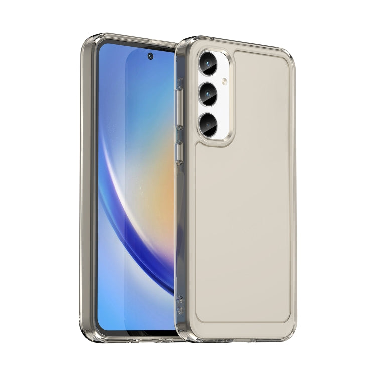 Samsung Galaxy A35 Candy Series TPU Phone Case Cover (Transparent Grey)