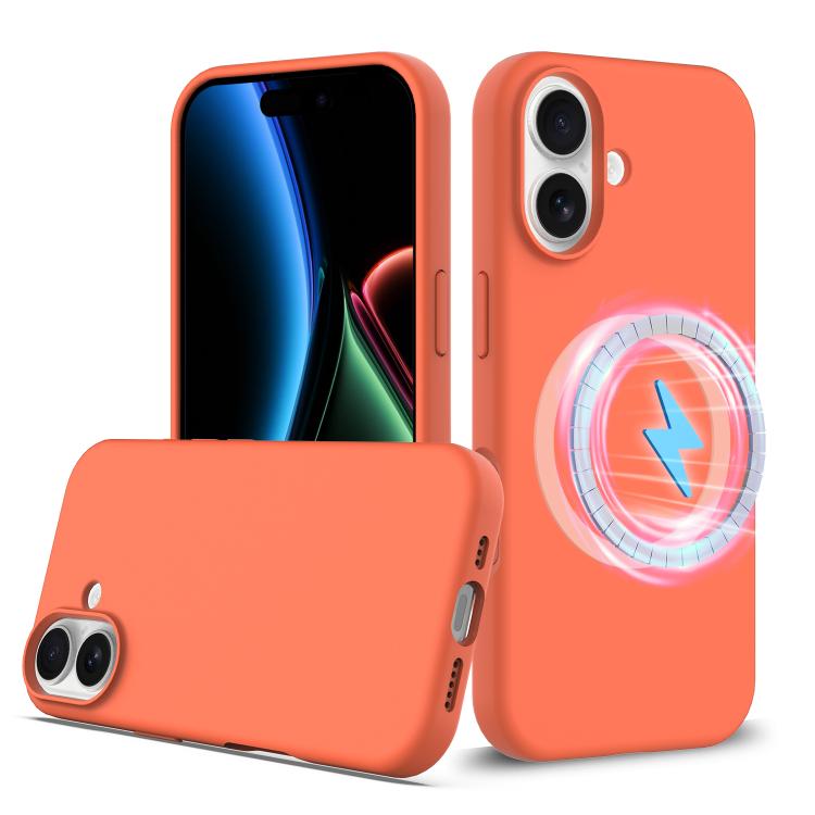 Apple iPhone 17 Shockproof Silicone MagSafe Phone Case - Gold Orange