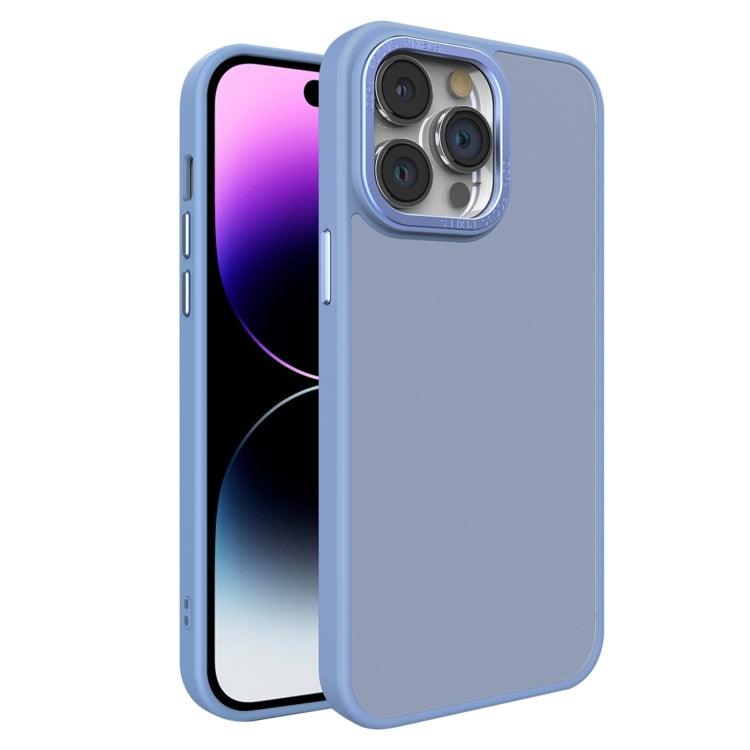 Apple iPhone 15 All-inclusive TPU Edge Acrylic Back Phone Case Cover (Sierra Blue)