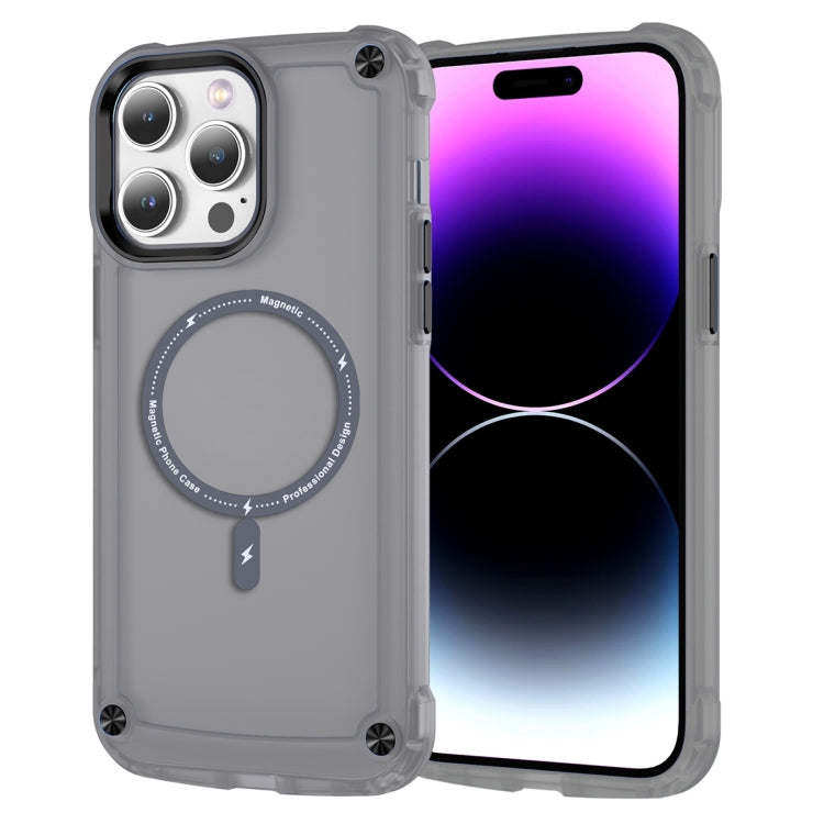Apple iPhone 16 Pro Max MagSafe Magnetic Transparent Black Case