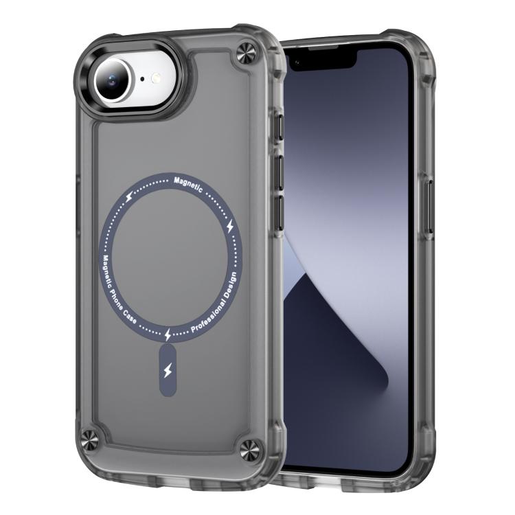 Apple iPhone 16e Skin Feel MagSafe Magnetic Case - Transparent Black