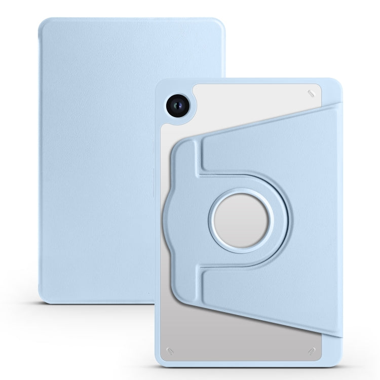 Samsung Galaxy Tab A9+ 360° Rotating Acrylic Smart Tablet Leather Case - Ice Blue