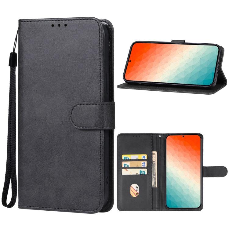 Samsung Galaxy S24+ 5G Leather Phone Case Cover (Black)