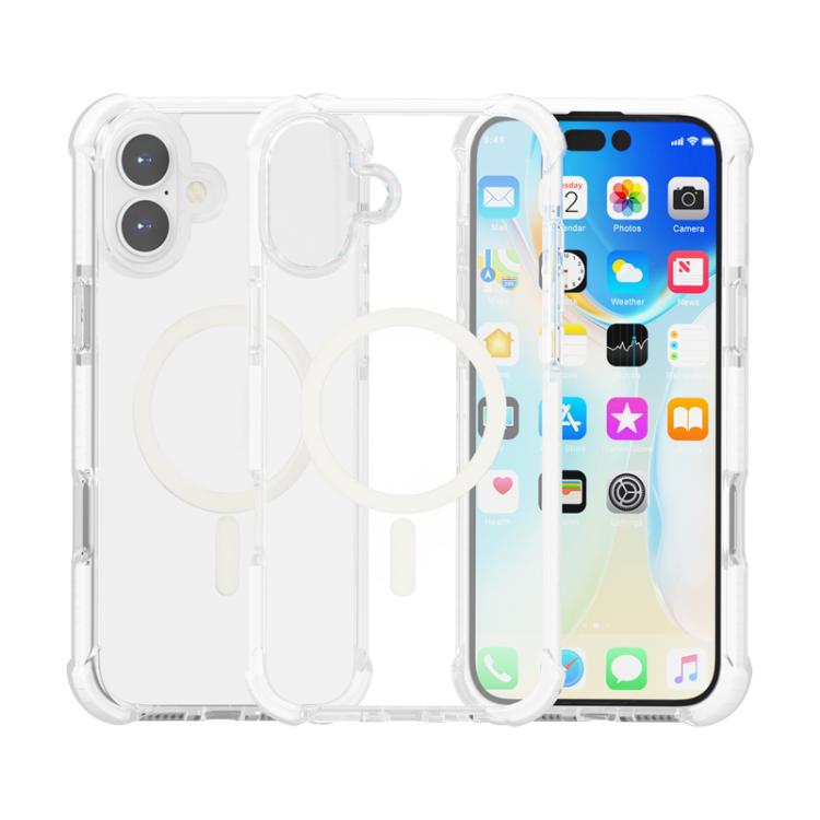 Apple iPhone 17 Acrylic MagSafe Magnetic Shockproof Phone Case - Transparent