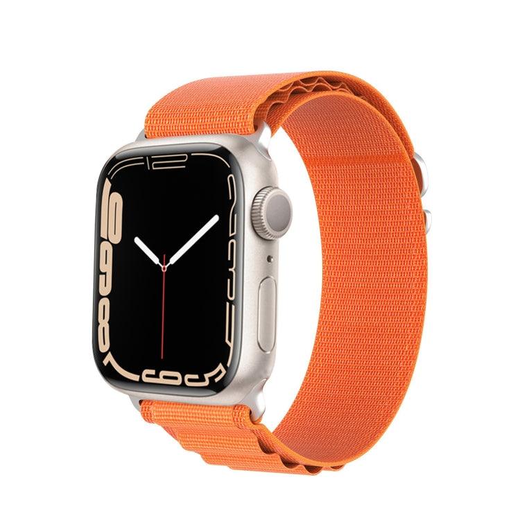 Apple Watch Series 9, 8, 7, 6, SE, 41mm, 40MM, 38mm DUX DUCIS GS Series Nylon Loop Watch Band (Orange)