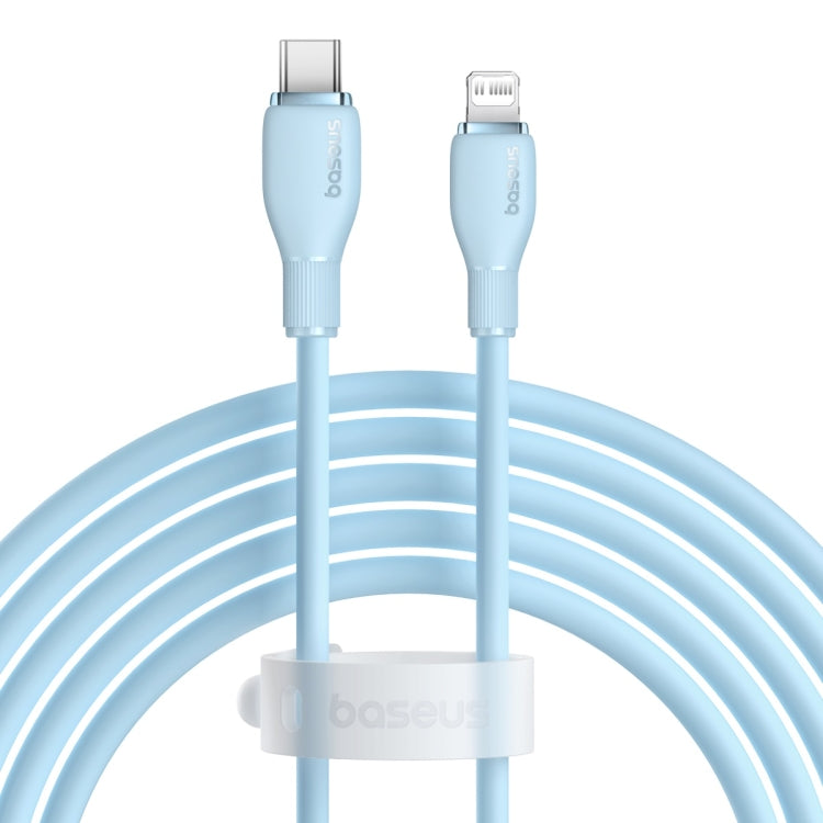 Baseus Pudding Series 20W Type-C to 8 Pin Fast Charging Data Cable, Length:2m (Blue)