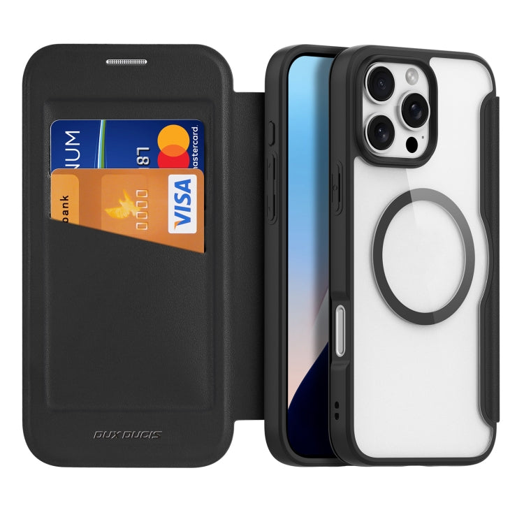 DUX DUCIS Skin X Pro Series Magsafe Leather Case for Apple iPhone 16 Pro Max - Black