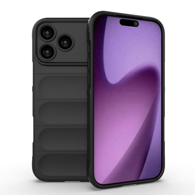 Apple iPhone 17 Pro Max Magic Shield TPU + Flannel Case - Black
