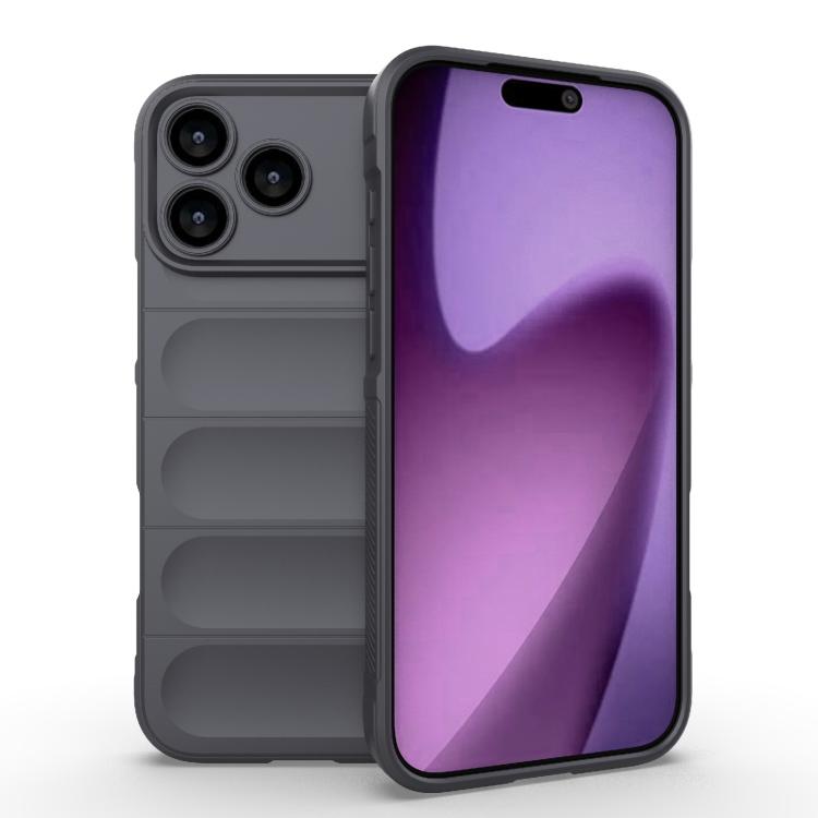 Apple iPhone 17 Pro Max Magic Shield TPU + Flannel Case - Dark Grey