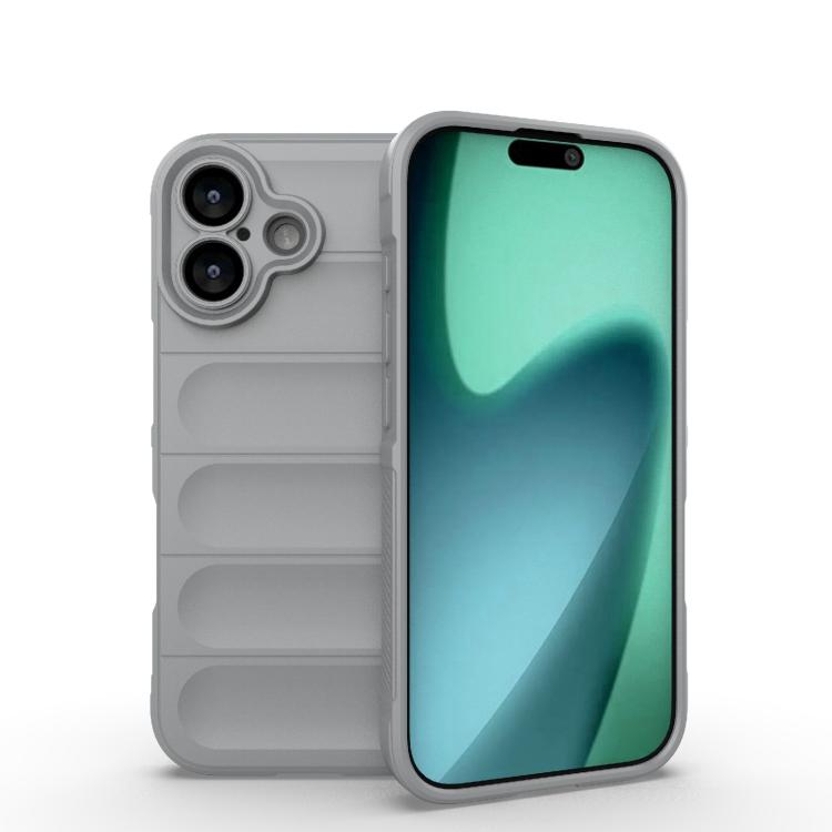Apple iPhone 17 Magic Shield TPU + Flannel Phone Case - Grey