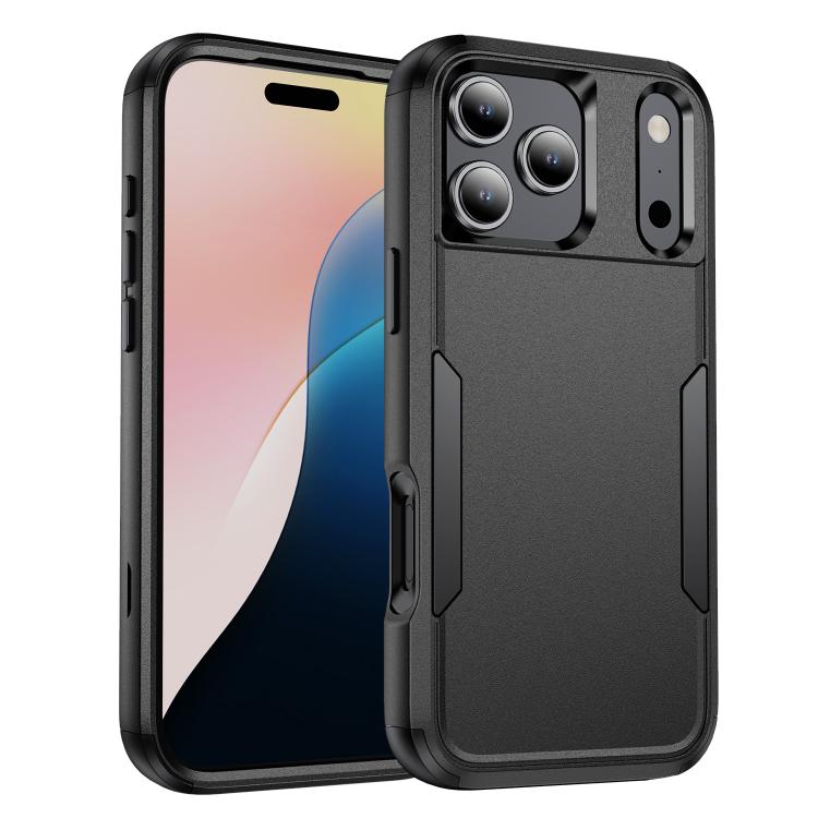 Apple iPhone 17 Pro Commuter Shockproof TPU + PC Phone Case - Black