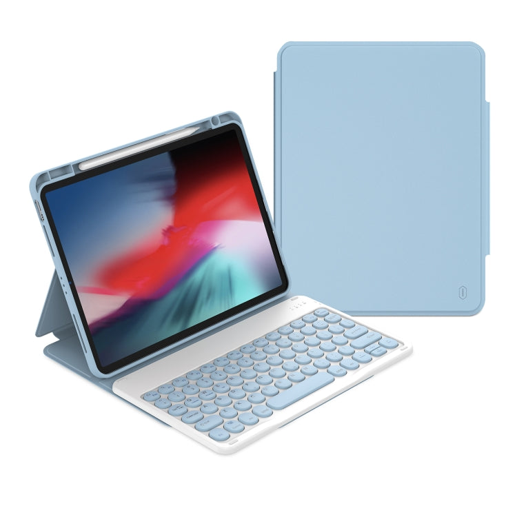 Apple iPad 10th Gen 10.9 2022 WiWU Skin Feel Magnetic Detachable Keyboard Tablet Case Cover (Blue)