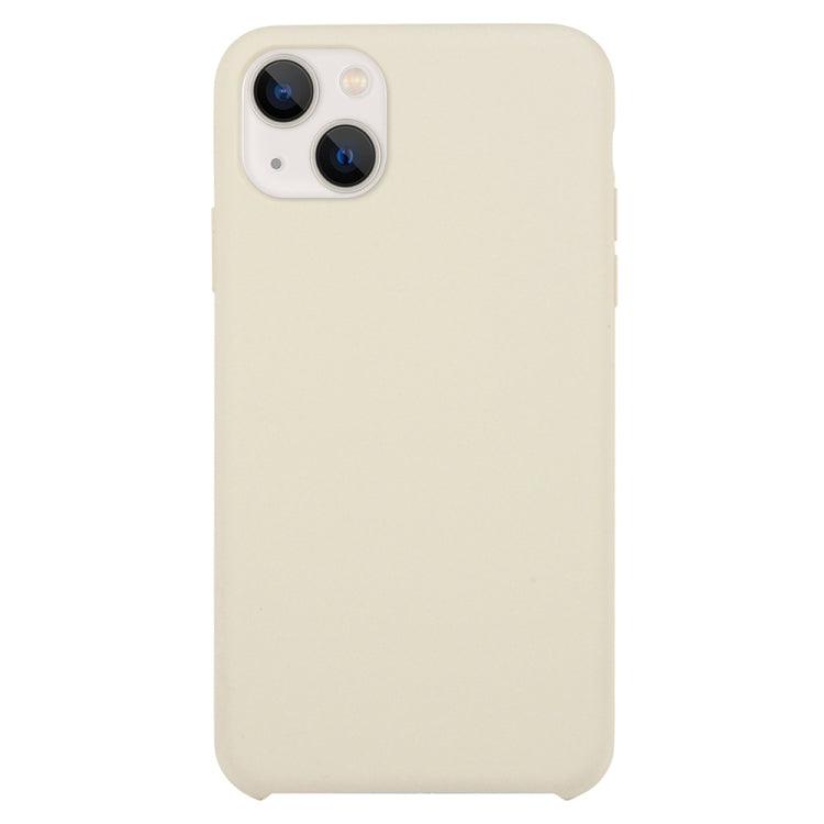 Solid Silicone Phone Case Cover Apple iPhone 15 (Beige)