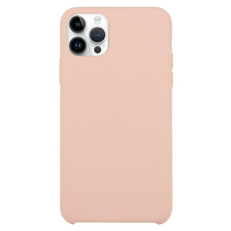 Solid Silicone Phone Case Cover Apple iPhone 15 Pro (Pink)