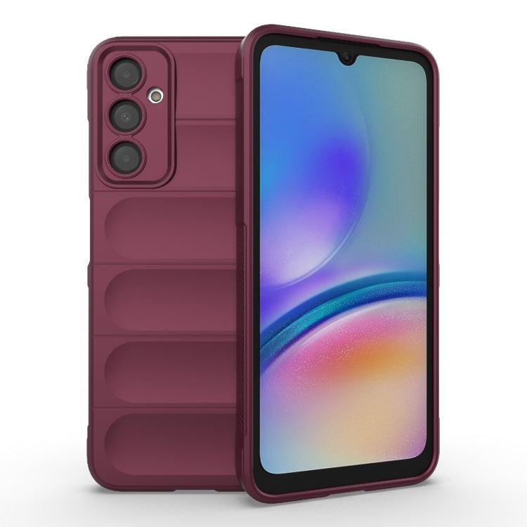 Samsung Galaxy A05s 4G Magic Shield TPU + Flannel Phone Case Cover (Wine Red)