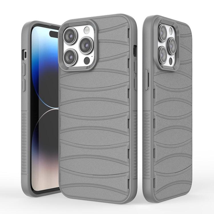 Apple iPhone 15 Pro Max Multi-tuyere Powerful Heat Dissipation Phone Case Cover (Grey)