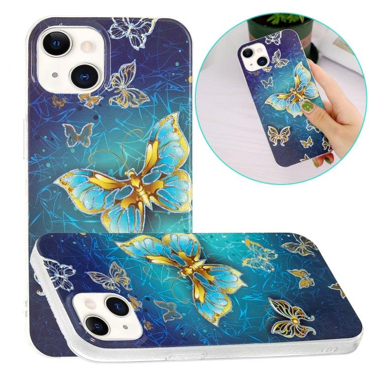 Electroplating Soft TPU Phone Case Cover Apple iPhone 15 (Butterflies)