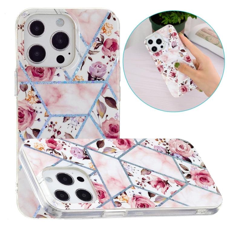 Electroplating Soft TPU Phone Case Cover Apple iPhone 15 Pro Max (Rose)