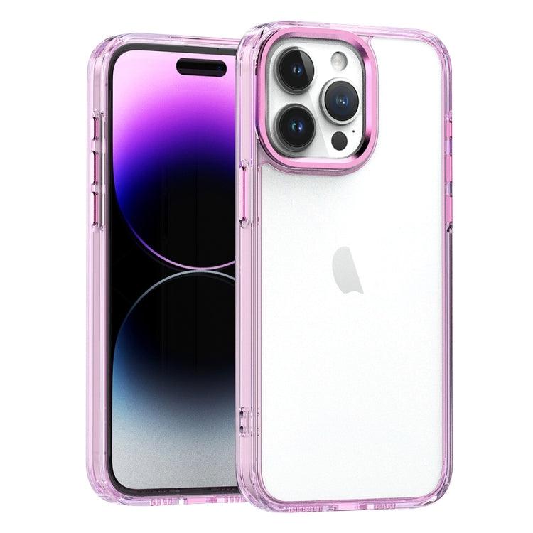 Apple iPhone 14 Pro High Translucency Acrylic Phone Case Cover (Pink)