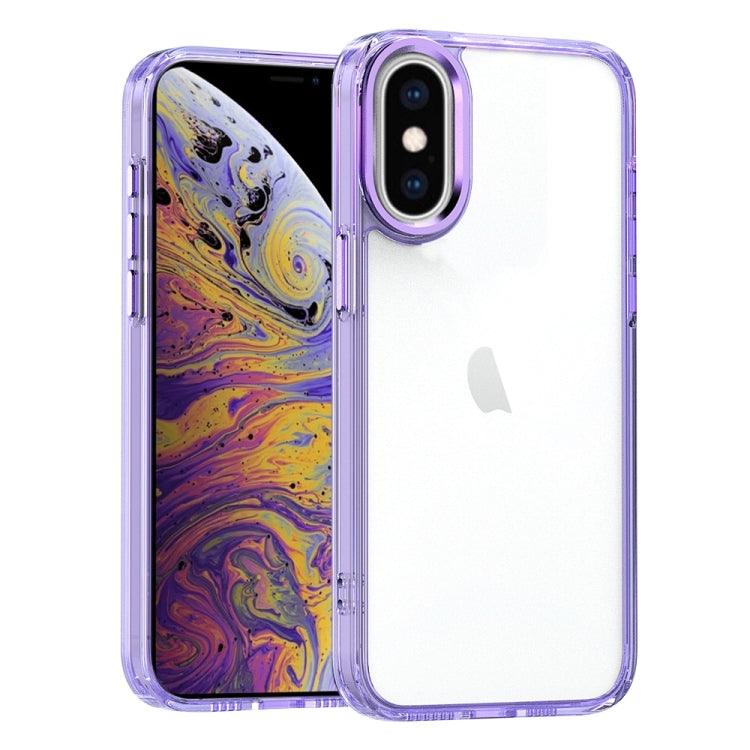 Apple iPhone XS / X High Translucency Acrylic Phone Case Cover (Purple)