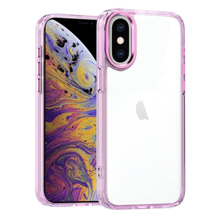 Apple iPhone XS / X High Translucency Acrylic Phone Case Cover (Pink)