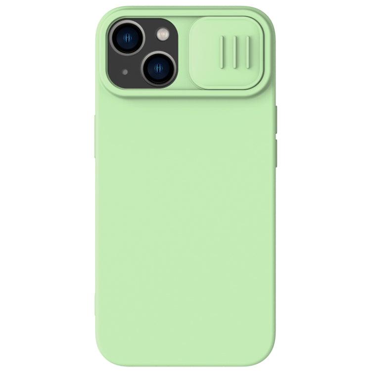 Apple iPhone 15 NILLKIN CamShield MagSafe Liquid Silicone Phone Case (Green)