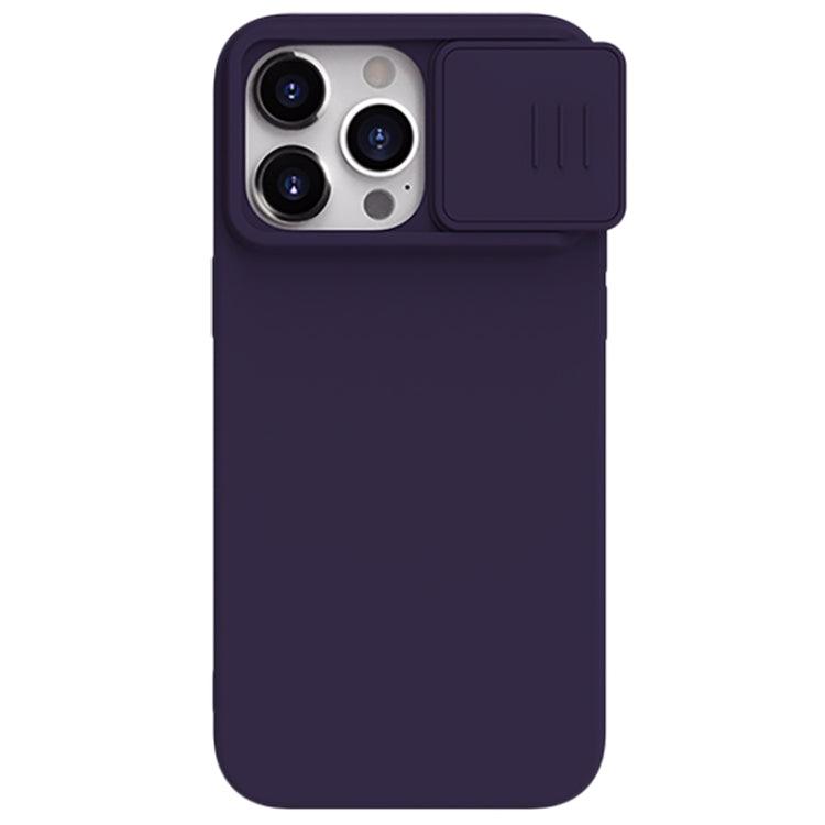 Apple iPhone 15 Pro Max NILLKIN CamShield MagSafe Liquid Silicone Phone Case (Deep Purple)