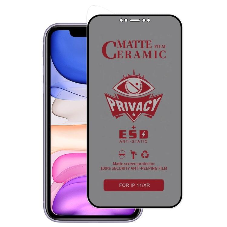 Apple iPhone 11 / XR Full Coverage Privacy Ceramic Film