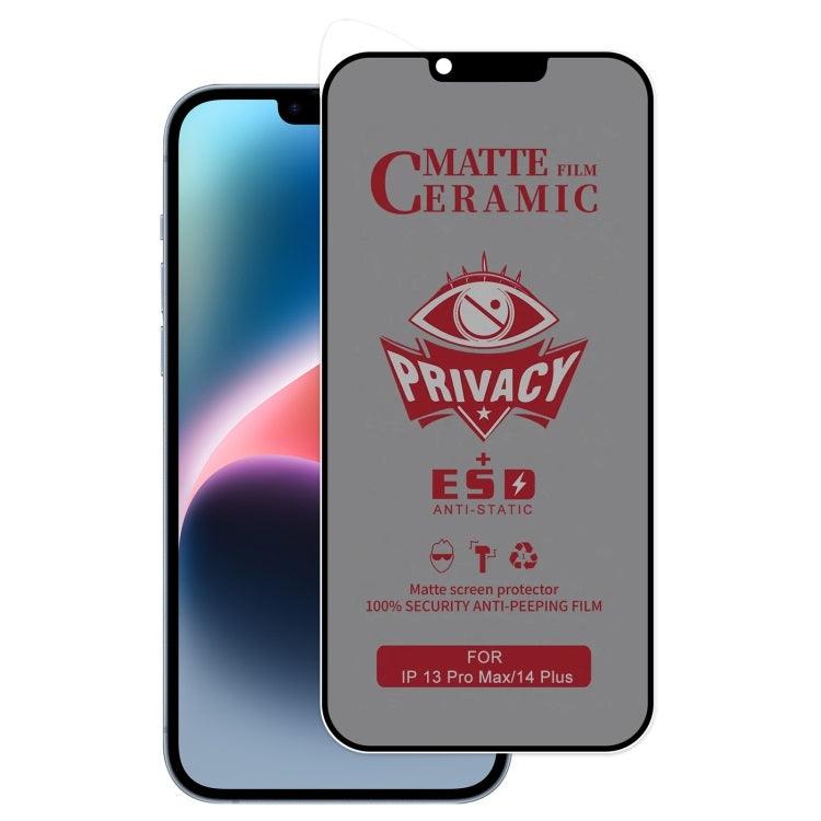 Apple iPhone 13 Pro Max / 14 Plus Full Coverage Privacy Ceramic Film