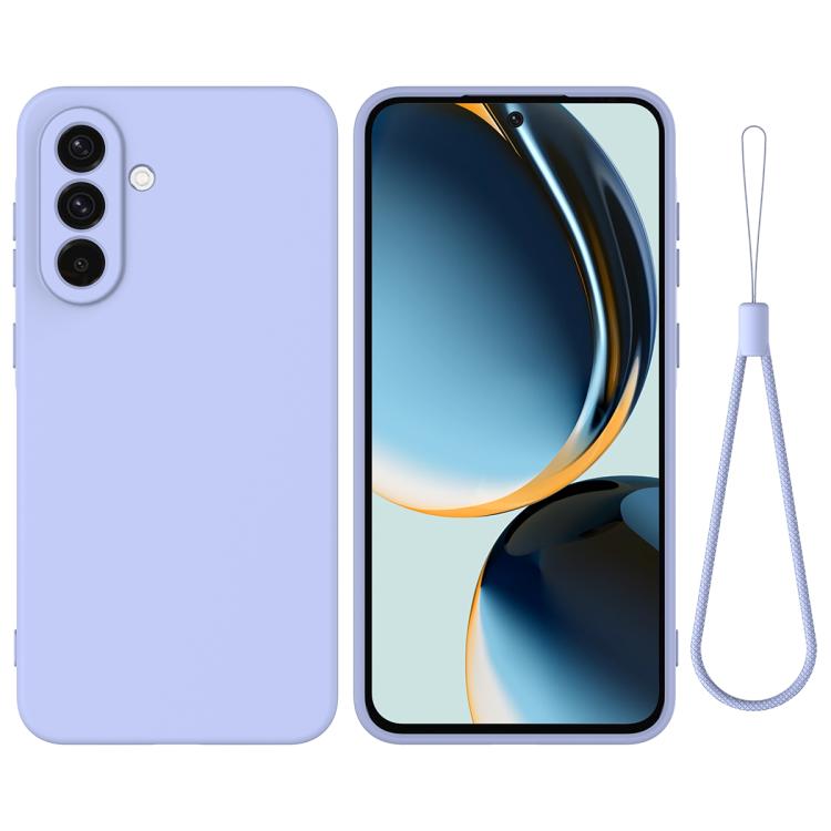 Samsung Galaxy A17 Solid Color Liquid Silicone Dropproof Full Coverage Phone Case - Purple