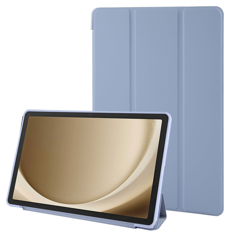 Samsung Galaxy Tab A9+ Lavender Grey Tri-fold TPU Leather Tablet Case