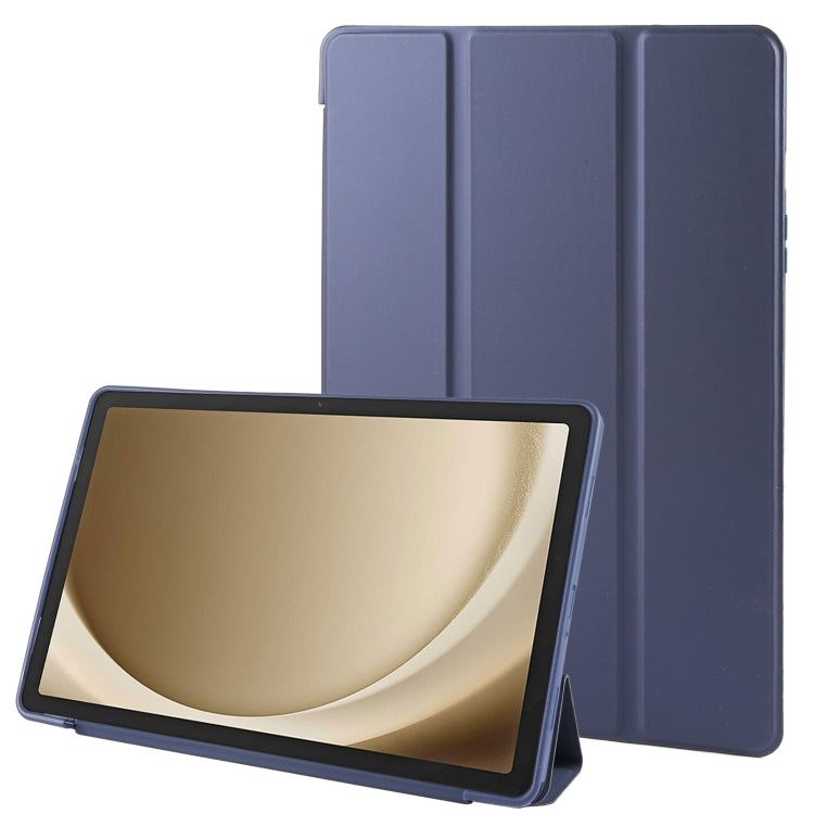Samsung Galaxy Tab A9+ Dark Blue Tri-fold Leather Tablet Case