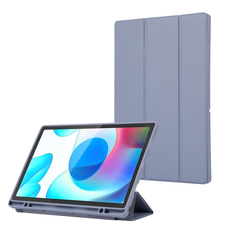 Samsung Galaxy Tab A9+ 3-Fold Lavender TPU Leather Tablet Case Cover with Pen Slot