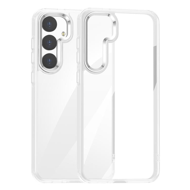 Samsung Galaxy S25 5G Anti-fingerprint Highly Transparent PC Phone Case Cover (White)