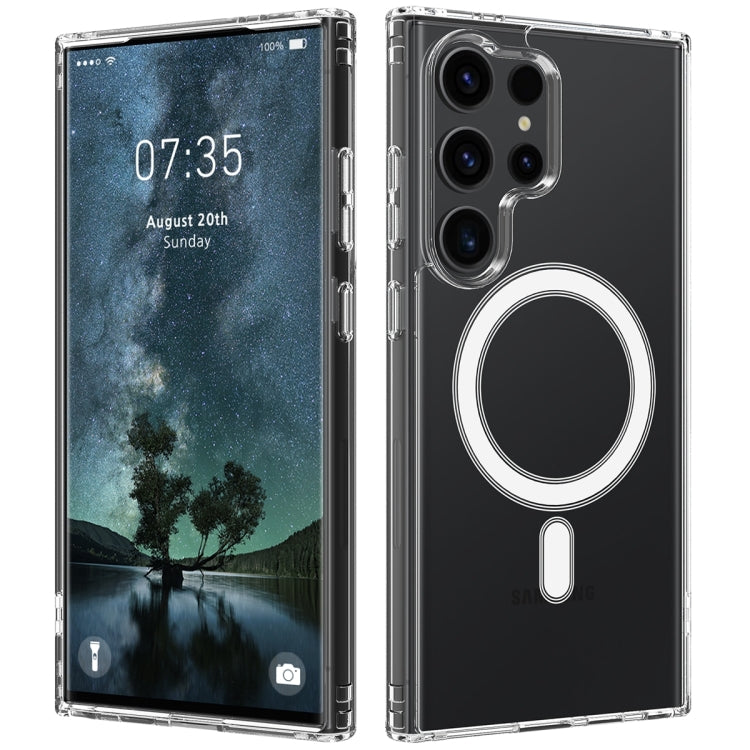 Samsung Galaxy S24 Ultra 5G MagSafe Magnetic Acrylic Phone Case Cover - Transparent