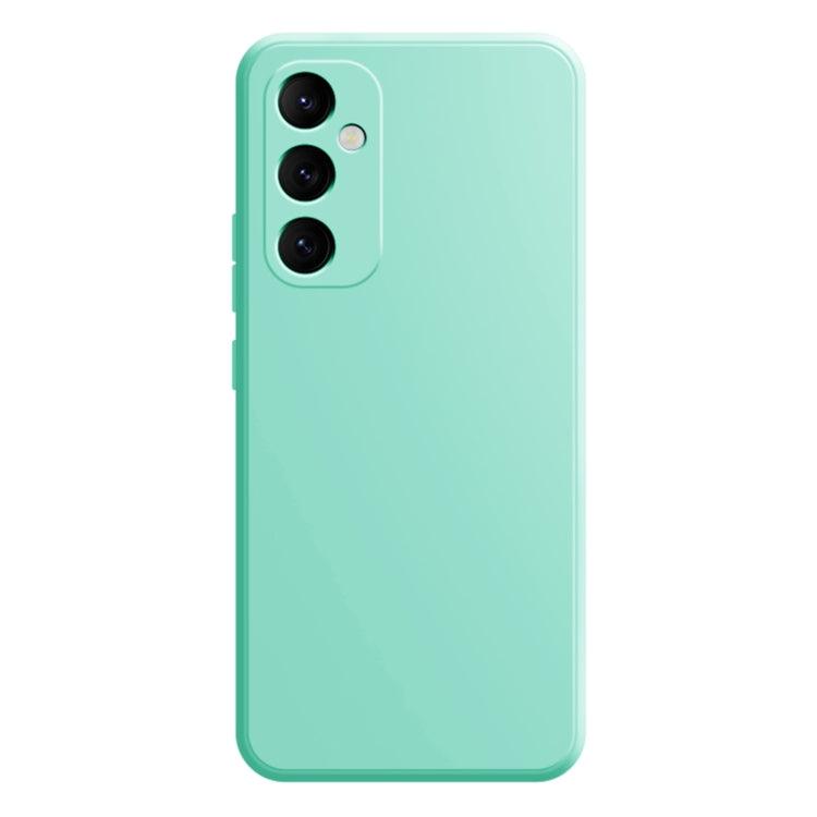 Samsung Galaxy A05S Imitation Liquid Silicone Phone Case Cover (Light Cyan)