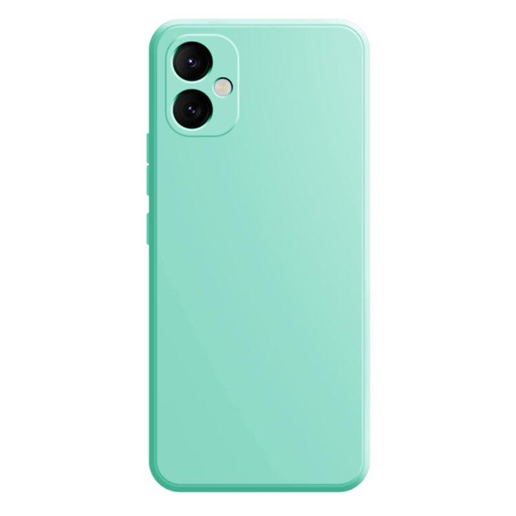 Samsung Galaxy A05 Imitation Liquid Silicone Phone Case Cover (Light Cyan)
