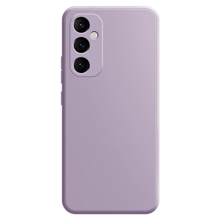 Samsung Galaxy A55 Imitation Liquid Silicone Phone Case Cover (Light Purple)