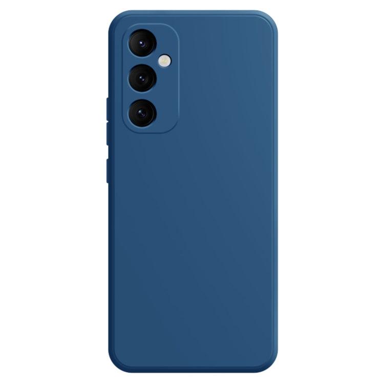 Samsung Galaxy A55 Imitation Liquid Silicone Phone Case Cover (Blue)