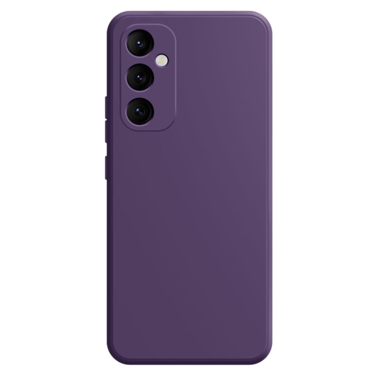 Samsung Galaxy A55 Imitation Liquid Silicone Phone Case Cover (Dark Purple)