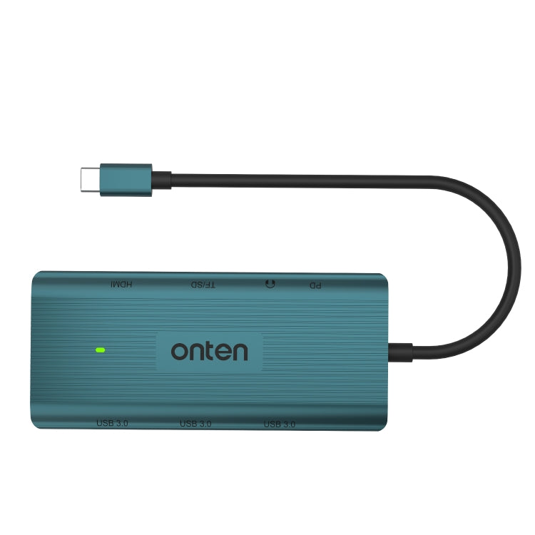 Onten 9 in 1 USB-C / Type-C Multi-function HUB Docking Station (Green)