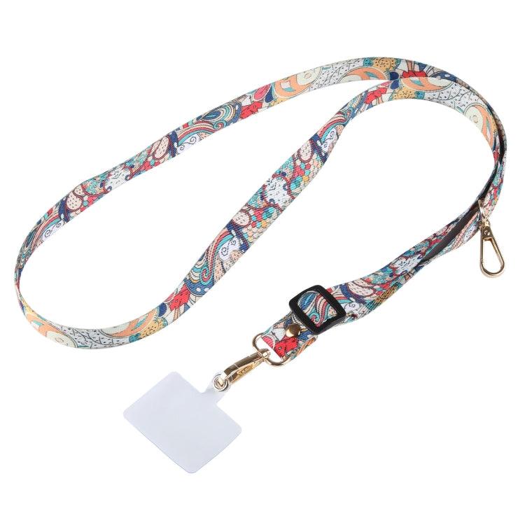 Adjustable Crossbody Mobile Phone Wide Long Lanyard (Guochao Xiangyun)