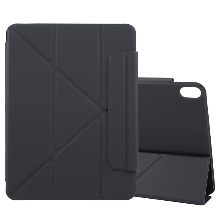 Apple iPad 10th Gen 10.9 2022 Y-Shape Double-sided Clip Magnetic Smart Tablet Case Cover (Black)