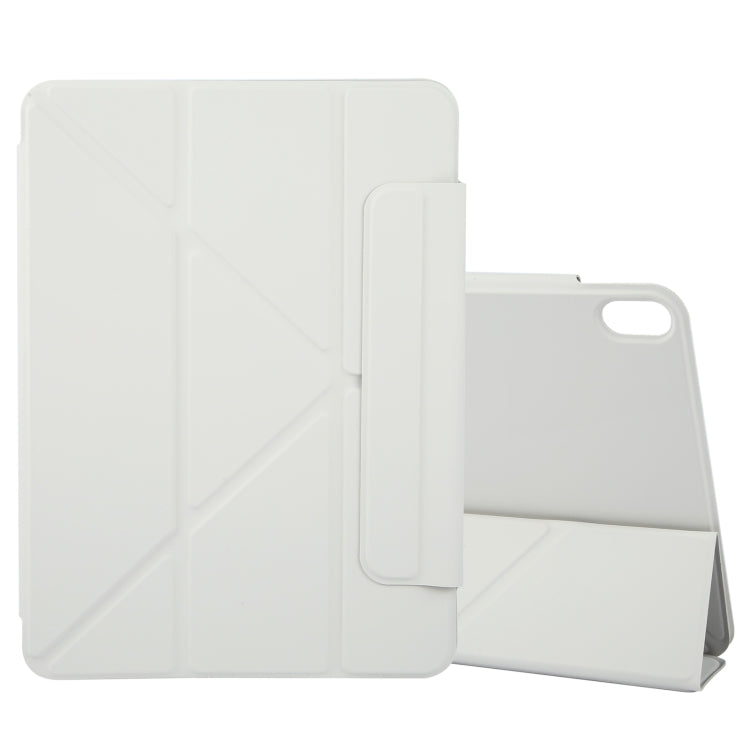 Apple iPad 10th Gen 10.9 2022 Y-Shape Double-sided Clip Magnetic Smart Tablet Case Cover (Light Grey)